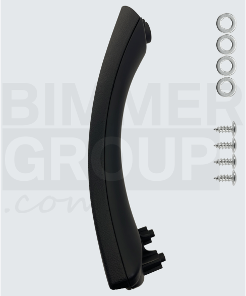 Maçaneta da porta traseiro direito preta para BMW Série 3 (E90/E91)