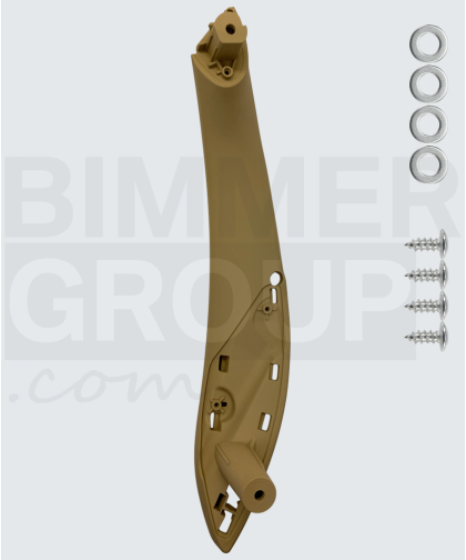 Maçaneta da porta do lado do passageiro bege para BMW Série 3, Série 4, M3, M4 (F30/F31/F32/F33/F34/F36 F80/F82/F83)