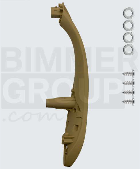 Maçaneta da porta traseiro esquerdo bege para BMW Série 3, Série 4, M3, M4 (F30/F31/F34/F36/F80)