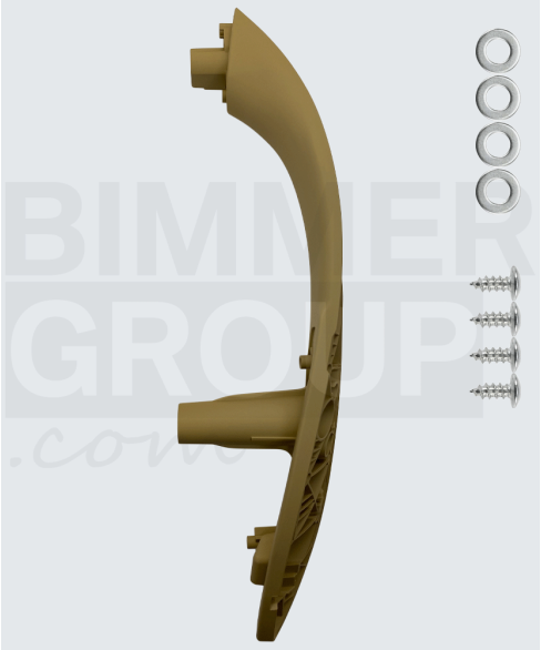 Maçaneta da porta traseiro direito bege para BMW Série 3, Série 4, M3, M4 (F30/F31/F34/F36/F80)