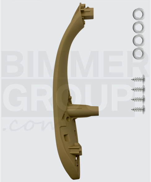 Maçaneta da porta traseiro direito bege para BMW Série 3, Série 4, M3, M4 (F30/F31/F34/F36/F80)