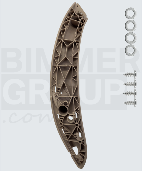 Maçaneta da porta traseiro direito oyster para BMW Série 3, Série 4, M3, M4 (F30/F31/F34/F36/F80)
